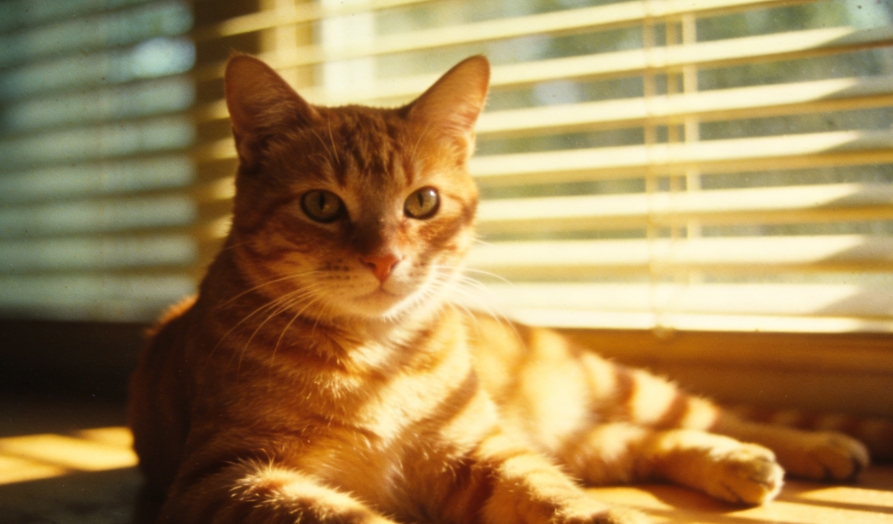 猫咪玩耍捕猎前前爪测距轻拍图示