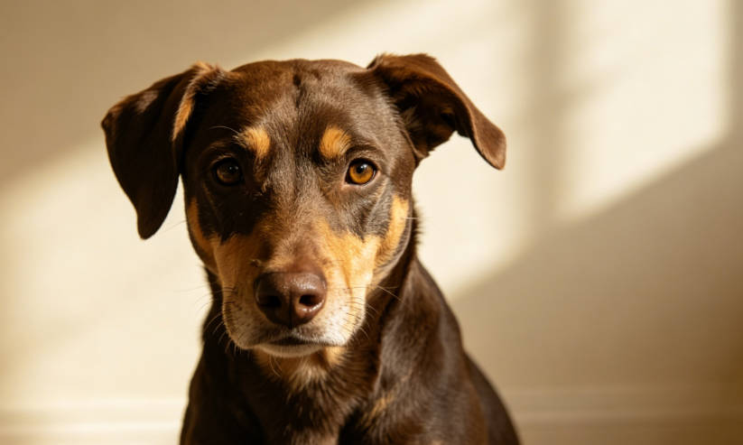 健康成年犬户外奔跑活力充沛图示